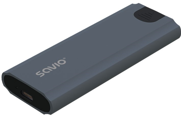 Obudowa zewnętrzna Savio External M.2 SSD NVMe Enclosure, AK-67 Grey (5901986048183) - obraz 5