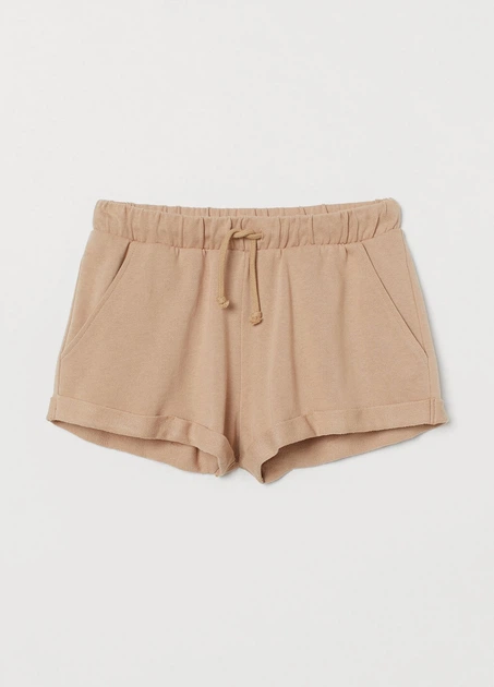 Шорти H&M S Бежевий 0741220_беж - Фото 1 Шорти H&M S Бежевий 0741220_беж - зображення 1