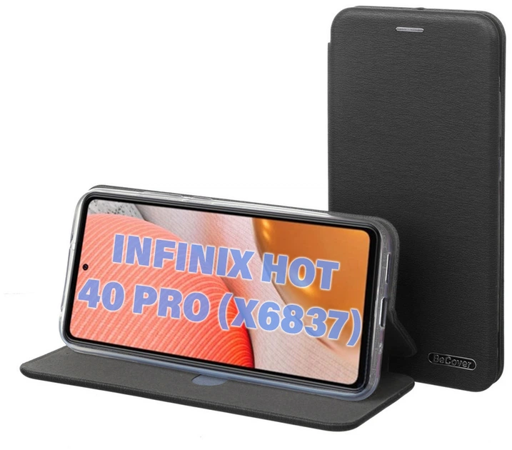 Чохол-книжка для смартфона BeCover Exclusive для Infinix Hot 40 Pro (X6837) Black (BC_711154) - зображення 6