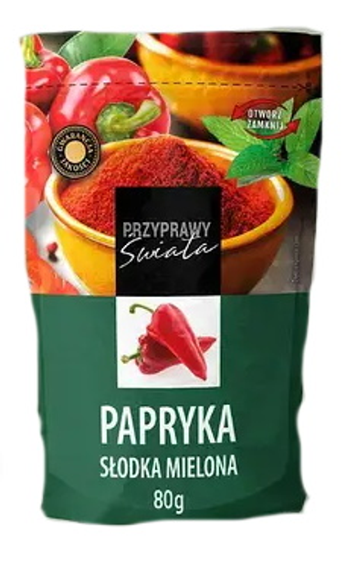 Паприка Przyprawy Swiata сладкая молотая 80 г от продавца: European ...