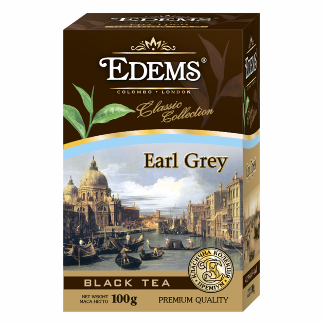 Чай чорний Edems Earl Grey середньолистовий 100 г 4820149483870 - Фото 1 Чай чорний Edems Earl Grey середньолистовий 100 г 4820149483870 - зображення 1