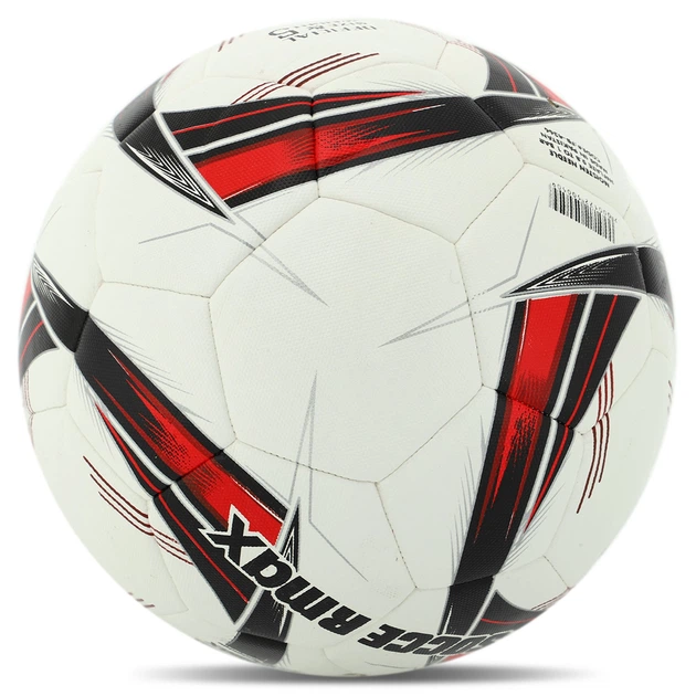 Мяч футбольный профессиональный №5 HYBRID SOCCERMAX (PU, белый-красный) (FB-4366_Белый-красный) - изображение 3