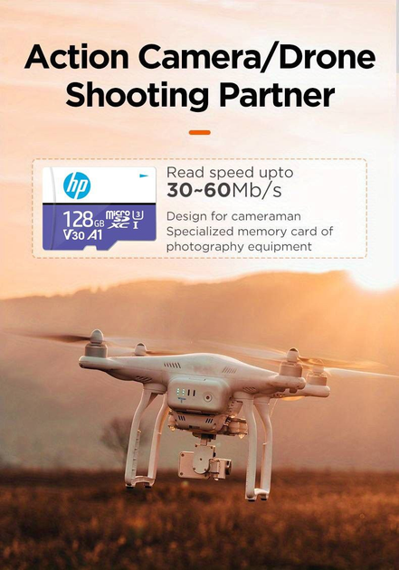 Карта памяти Hp microSDXC 64 GB V30 A1 - Фото 3 Карта памяти Hp microSDXC 64 GB V30 A1 - изображение 3