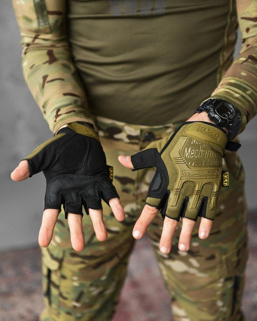Тактичні безпальні рукавички Mechanix M-Pact L койот (87175) - зображення 1