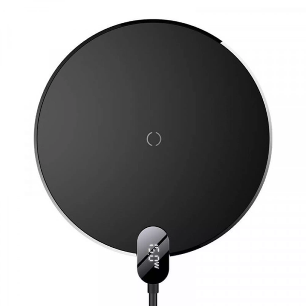 Бездротовий зарядний пристрій Baseus Digital LED Display Gen 2 Wireless Charger 15W Black (CCED000001) - Фото 1 Бездротовий зарядний пристрій Baseus Digital LED Display Gen 2 Wireless Charger 15W Black (CCED000001) - изображение 1