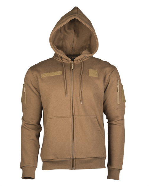 Реглан з капюшоном на блискавці Sturm Mil-Tec TACTICAL HOODIE Coyote 3XL (11472019) - зображення 1