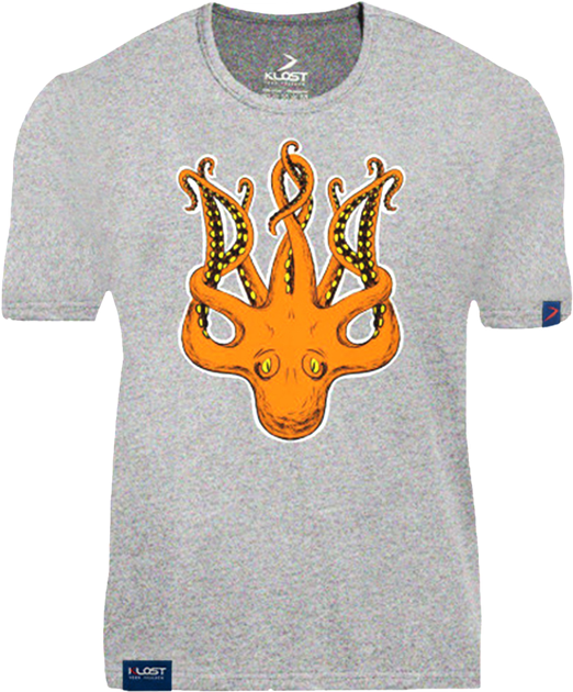 Футболка KLOST "Трайдент" Greymelange, 2XL - Фото 1 Футболка KLOST "Трайдент" Greymelange, 2XL - изображение 1