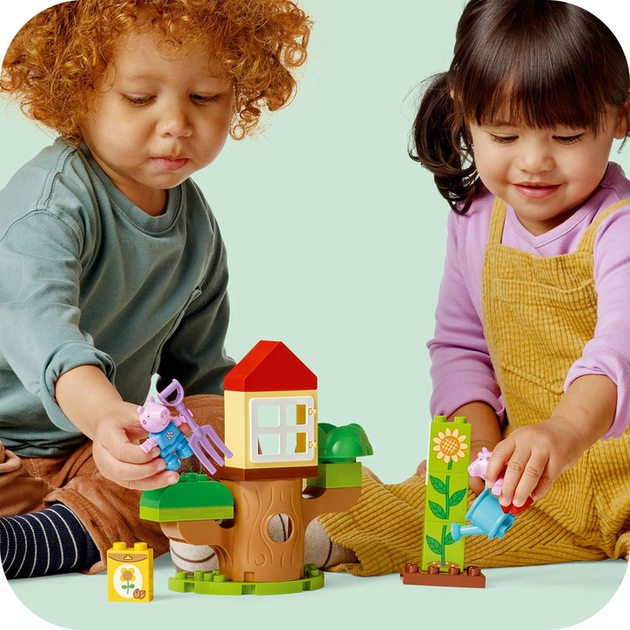 Zestaw klocków LEGO DUPLO Ogród i domek na drzewie Peppy 20 elementów (10431) - obraz 5