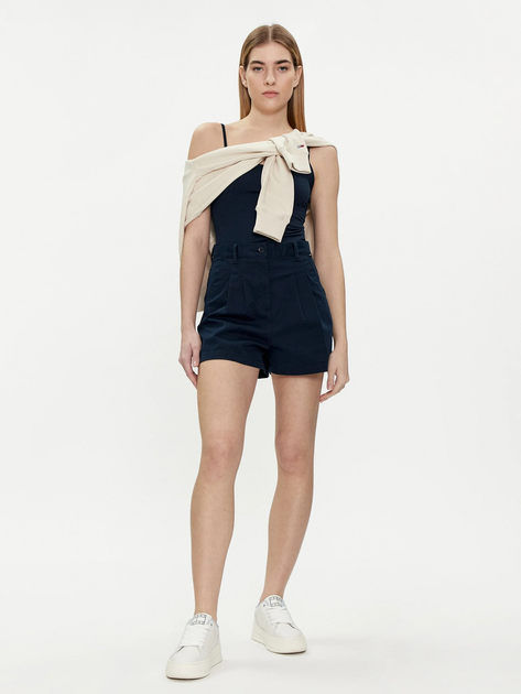 Spodenki damskie z wysokim stanem Tommy Jeans DW0DW17775-C1G 28 Niebieskie (8720646689842) - obraz 3