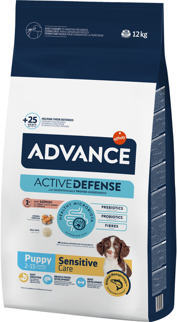 Сухой корм для щенков всех пород Advance Dog Puppy Sensitive с ...