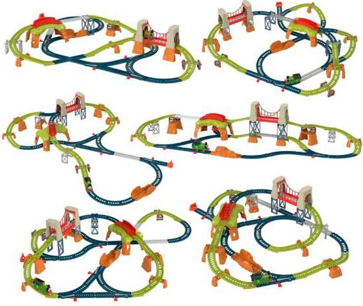 Zestaw do zabawy Fisher-Price Tomek i Przyjaciele Piotruś zestaw torów 6 w 1 (HHN26) - obraz 3