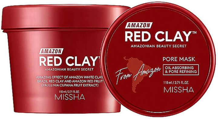 Маска для обличчя Missha Pore Mask Amazon Red Clay 110 мл (8809643534987) - зображення 2