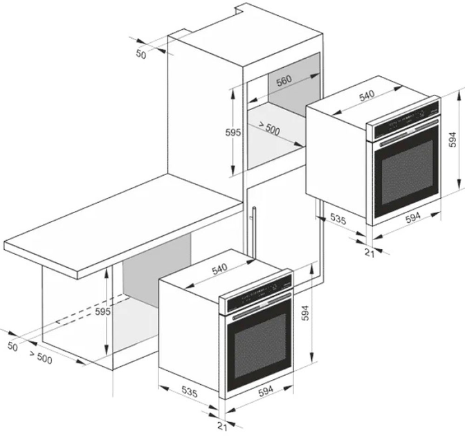 Духова шафа електрична KAISER EH 6326 W - зображення 8