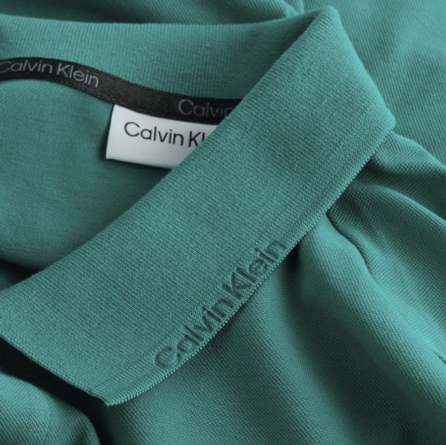 Поло довге чоловіче Calvin Klein K10K112468-LEI S Зелене (8720109244229) - зображення 3
