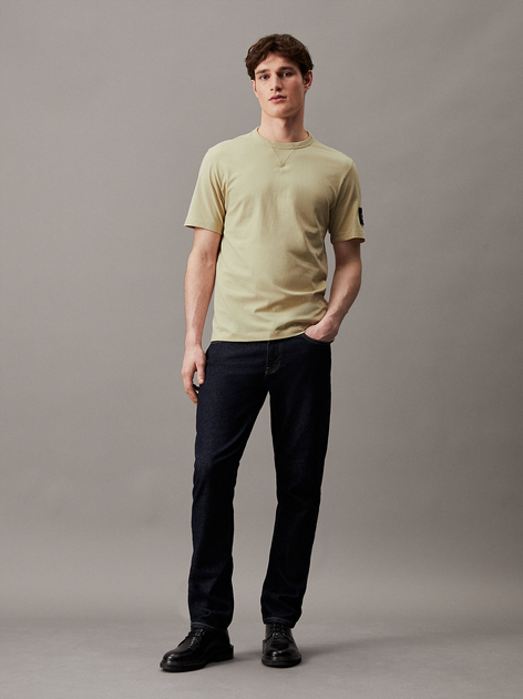 Koszulka męska bawełniana Calvin Klein Jeans J30J323484-LFU 3XL Oliwkowa (8720109345414) - obraz 3