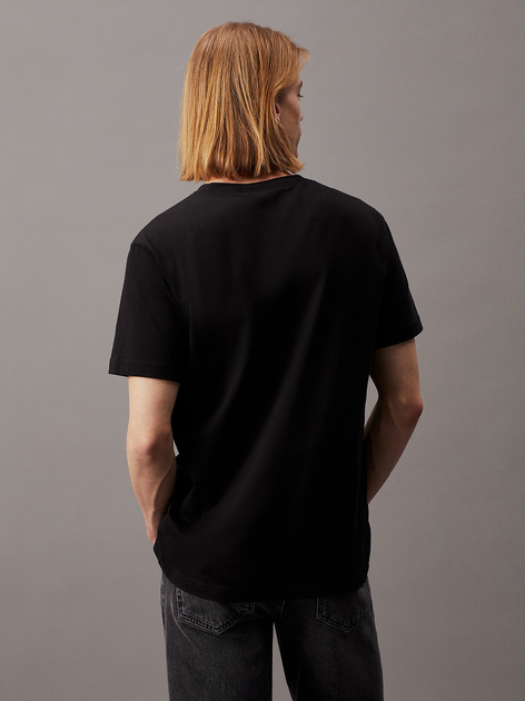 Koszulka męska bawełniana Calvin Klein J30J325498-BEH S Czarna (8720109349047) - obraz 2