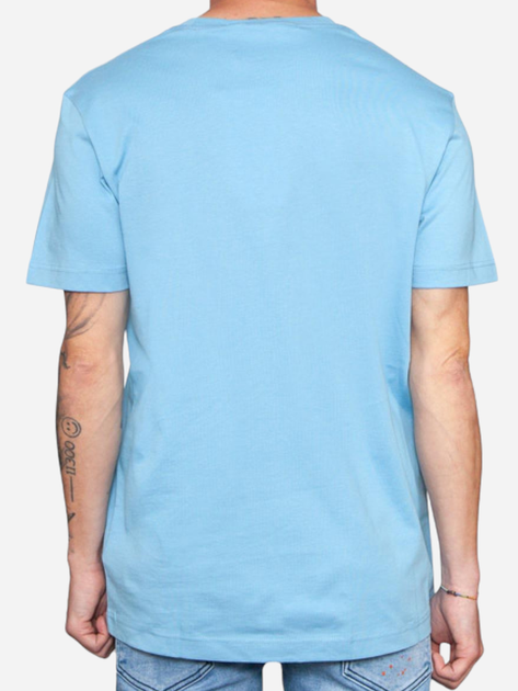 Koszulka męska bawełniana Calvin Klein Jeans J30J325352-CEZ XL Błękitna (8720109355468) - obraz 2