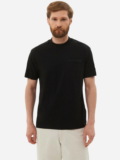 Koszulka męska bawełniana Calvin Klein Jeans J30J325215-BEH L Czarna (8720109376814) - obraz 1