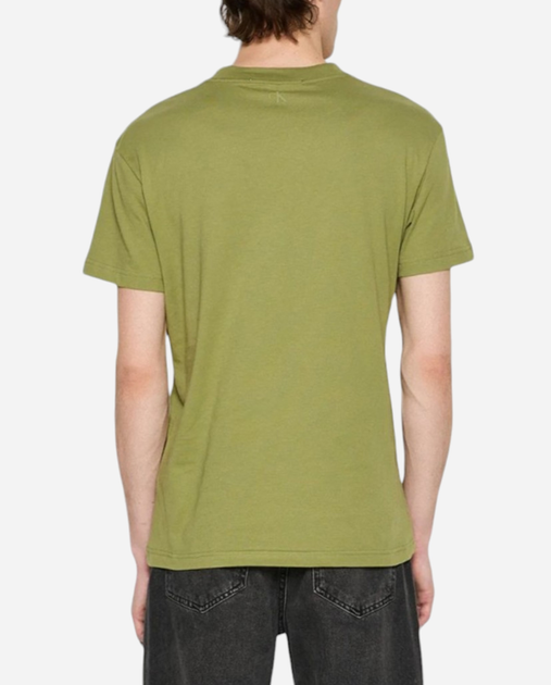 Koszulka męska bawełniana Calvin Klein Jeans J30J324668-L9N 2XL Khaki (8720109375114) - obraz 2