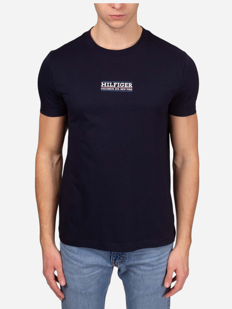 Koszulka męska bawełniana Tommy Hilfiger MW0MW34387-DW5 XL Granatowa (8720646457588) - obraz 1