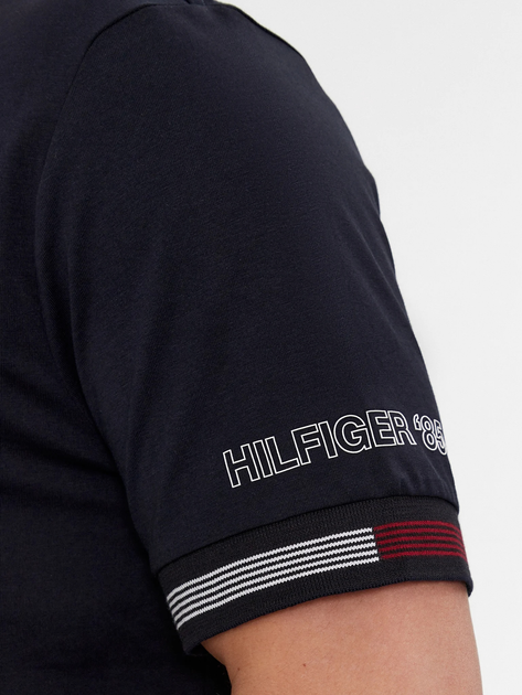 Футболка бавовняна чоловіча Tommy Hilfiger MW0MW34430-DW5 XL Темно-синя (8720646476930) - зображення 4