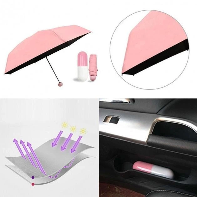 Мини-зонт в футляре , Карманный мини зонт в капсуле Umbrella - изображение 12