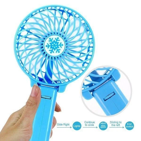 Ручной портативный мини вентилятор трансформер handy mini fan с аккумулятором 18650 - Фото 4 Ручной портативный мини вентилятор трансформер handy mini fan с аккумулятором 18650 - изображение 4