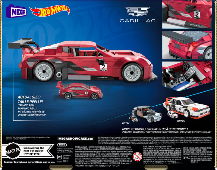 Klocki konstrukcyjne Hot Wheels Cadillac ATS-VR (0194735188581) - obraz 6