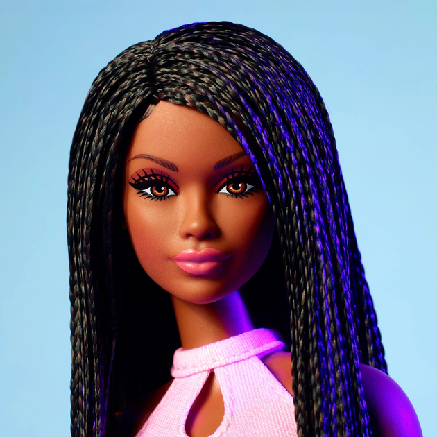 Lalka Mattel Barbie Looks 21 Z czarnymi warkoczykami HRM13 (0194735180691) - obraz 9