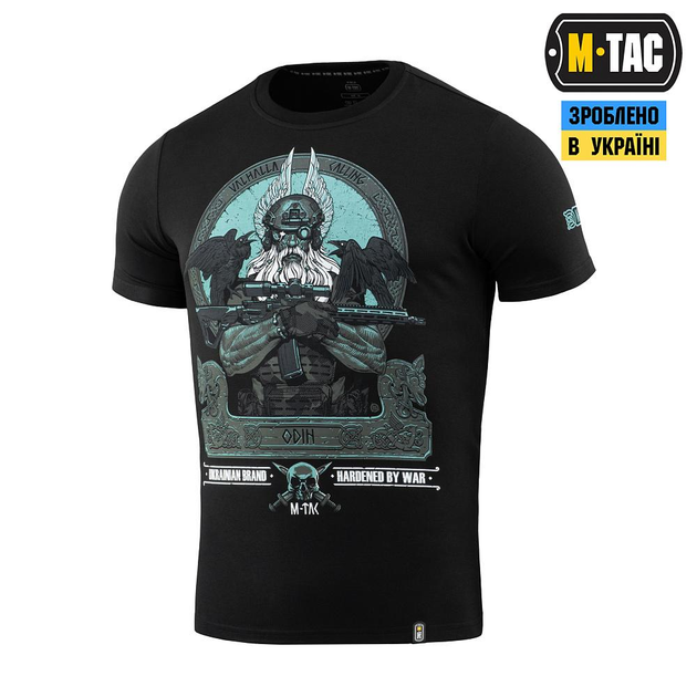 Тактическая M-Tac футболка Odin Mystery Black черная L - изображение 1