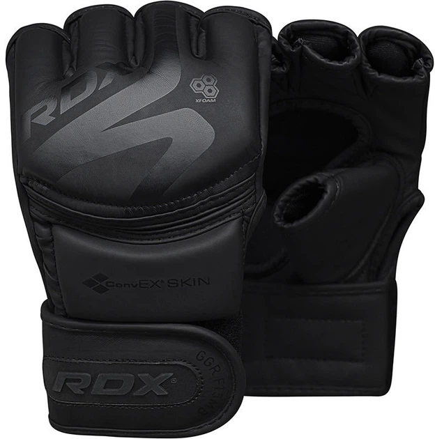 Перчатки для ММА RDX F15 Noir Matte M капа в комплекте Black (GGR-F15MB-M) - изображение 10