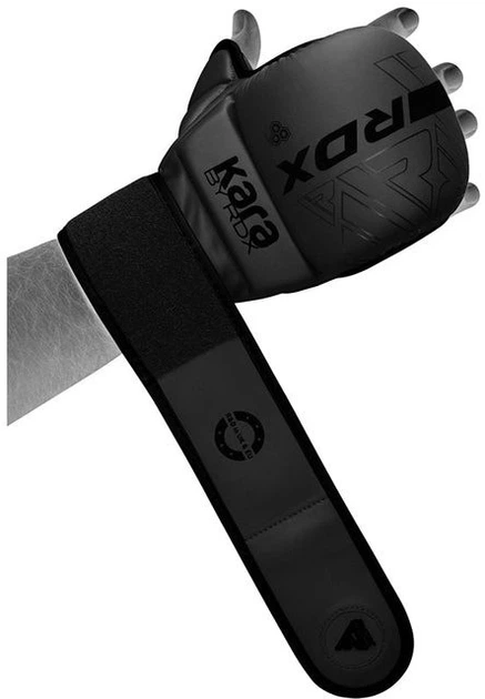 Перчатки для ММА RDX F6 KARA Matte Plus S/M капа в комплекте Black (GSR-F6MB-S/M+) - Фото 4 Перчатки для ММА RDX F6 KARA Matte Plus S/M капа в комплекте Black (GSR-F6MB-S/M+) - изображение 4