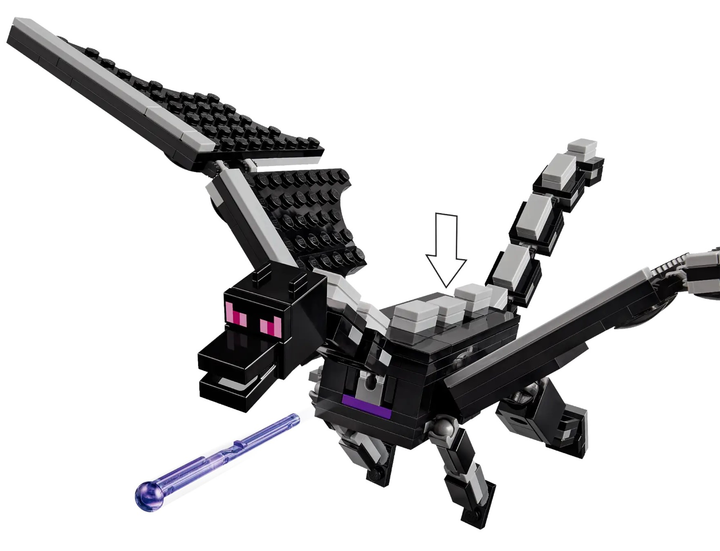 Конструктор LEGO Minecraft Дракон Кресу і корабель Кресу 657 деталей (21264) - зображення 3