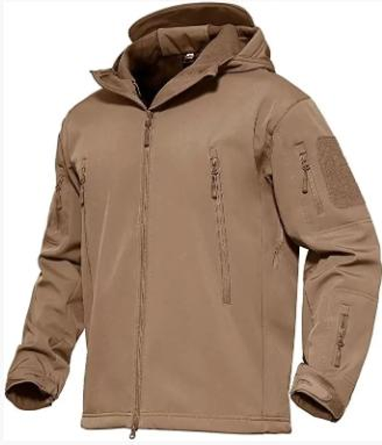 Куртка Soft Shell тактична військова MAGCOMSEN, колір Coyote, 6378551358-L - зображення 1