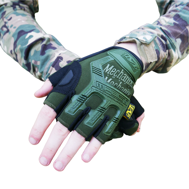 Перчатки тактические беспалые Mechanix MXK-2 Олива M - изображение 2