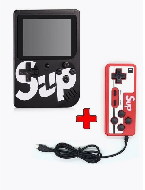 Ретро игровая приставка SUP GAME BOX, 400 игр, на два игрока, Черная - Фото 1 Ретро игровая приставка SUP GAME BOX, 400 игр, на два игрока, Черная - изображение 1
