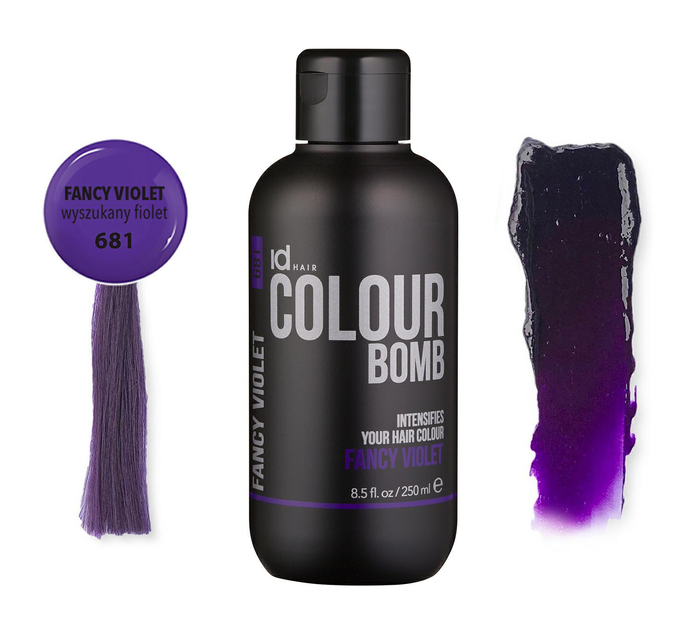 Balsam tonujący do włosów IdHAIR Colour Bomb 681 Fancy Violet 250 ml (10160380001) - obraz 2