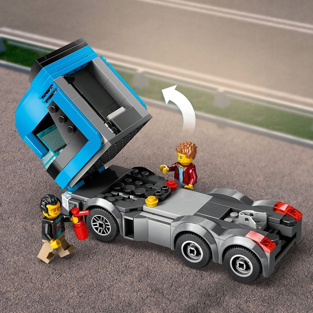 Конструктор LEGO City Вантажівка-транспортер зі спортивними авто 998 деталей (60408)  - зображення 6