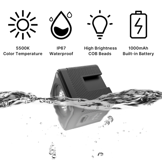 Відеосвітло Ulanzi Vijim Waterproof Versatile LED light, 4W (UV-2172 L2) - зображення 4