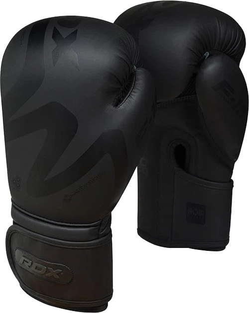 Боксерские перчатки RDX F15 Noir 16 унций + Капа Matte Black (BGR-F15MB-16oz) - изображение 2