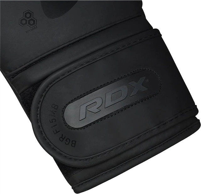 Боксерские перчатки RDX F15 Noir 16 унций + Капа Matte Black (BGR-F15MB-16oz) - изображение 8