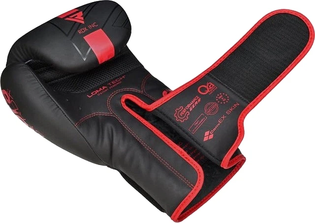 Боксерские перчатки RDX F6 Kara 14 унций + Капа Matte Red (BGR-F6MR-14OZ) - изображение 6