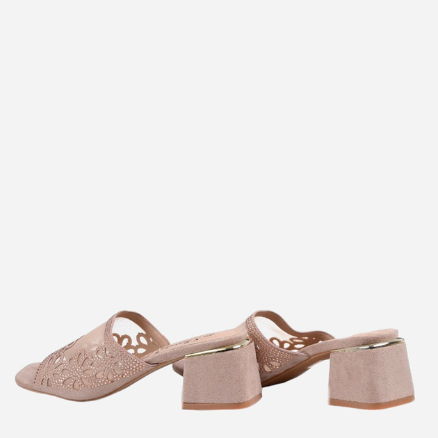 Klapki mule damskie S.Barski KV-612-1 40 Nude (5905677106732) - obraz 4