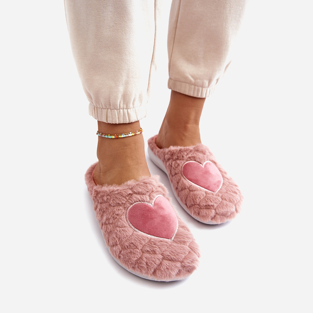 Жіночі домашні капці утеплені із закритим носком Inblu EC000099 36 Рожеві (5905677966510) - зображення 2