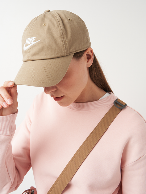 Кепка Nike Club Cap U Cb Fut Wsh L FB5368-247 L-XL Хакі/Білий (0196606810973)