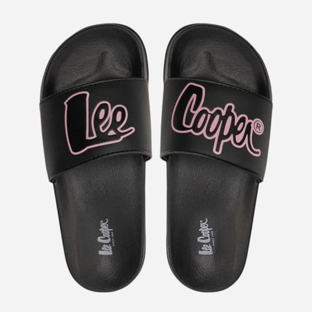 Жіночі шльопанці Lee Cooper LCW-24-42-2482LA 40 26 см Чорний/Рожевий (5904292160464) - зображення 5