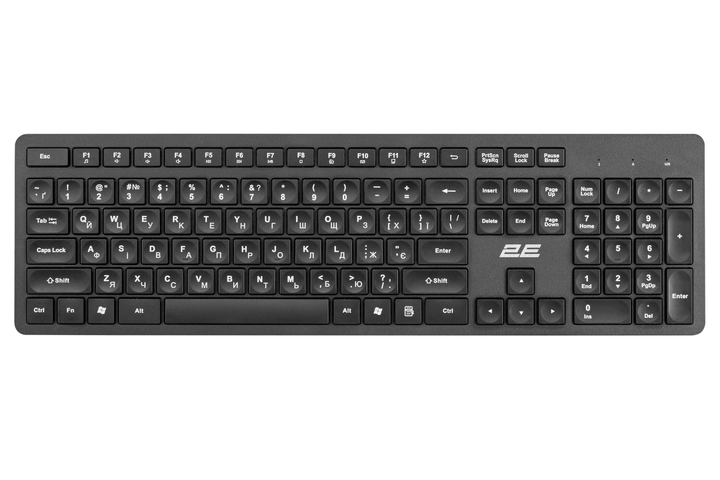 Комплект клавіатура та миша 2E MK420, WL, EN/UKR, чорний (2E-MK420WB_UA) - изображение 2