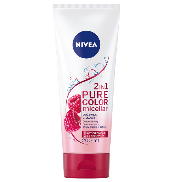 Бальзам NIVEA Pure Color Micellar 2 в 1 Міцелярний + Маска для фарбованого волосся 200 мл (5900017071411) - зображення 1