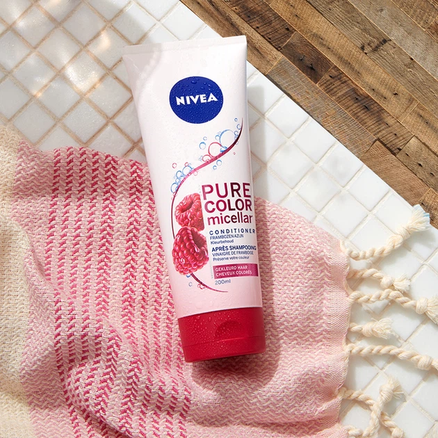 Бальзам NIVEA Pure Color Micellar 2 в 1 Міцелярний + Маска для фарбованого волосся 200 мл (5900017071411) - зображення 3