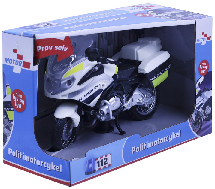 Motocykl Motor 112 Impulse policyjny ze światłem i dźwiękiem (5704907950639) - obraz 1